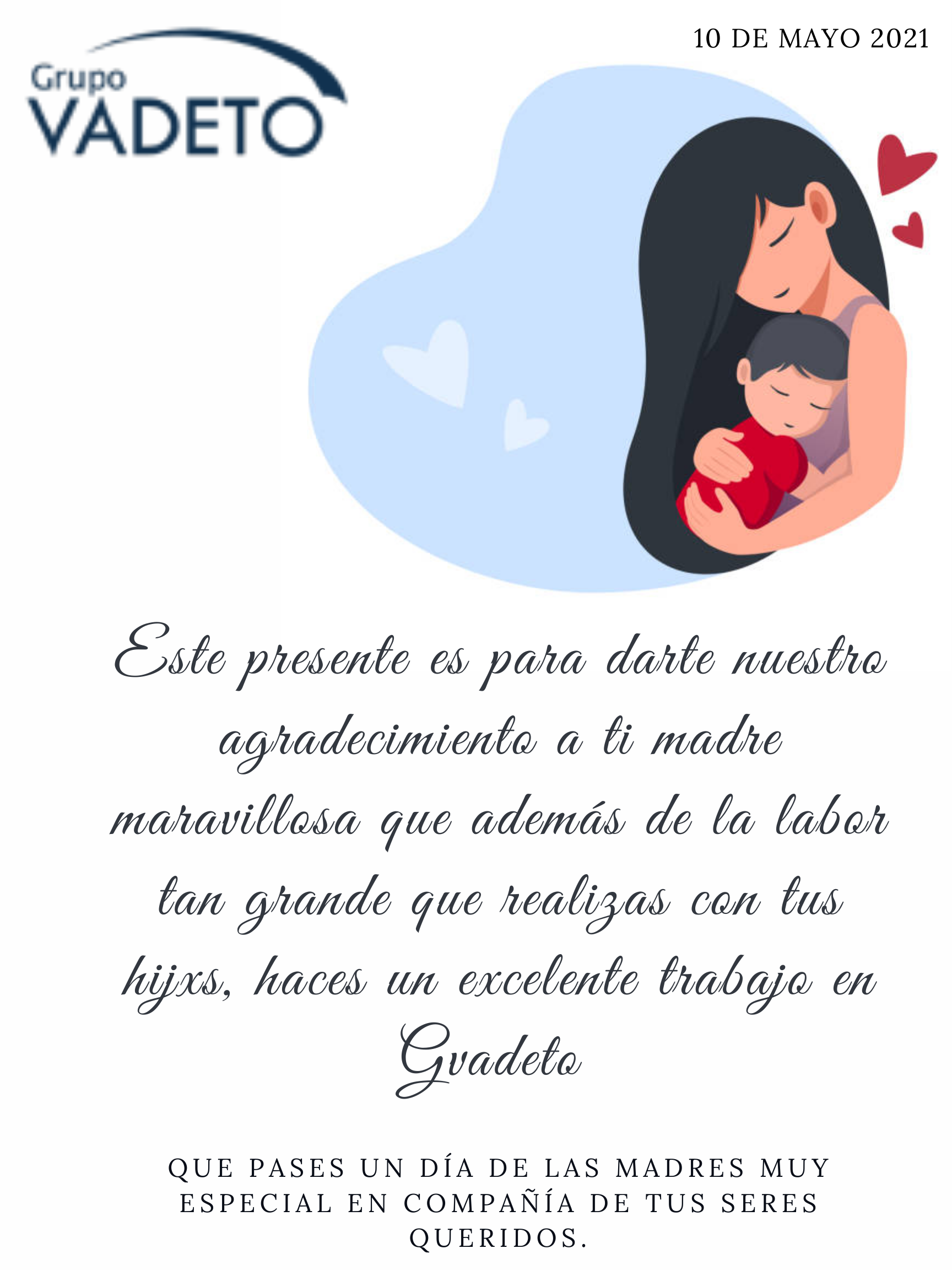 ¡Feliz día de las madres!